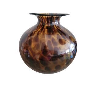 Maestri Vetrai Azzurra Murano Handblown Art Glass Vase
